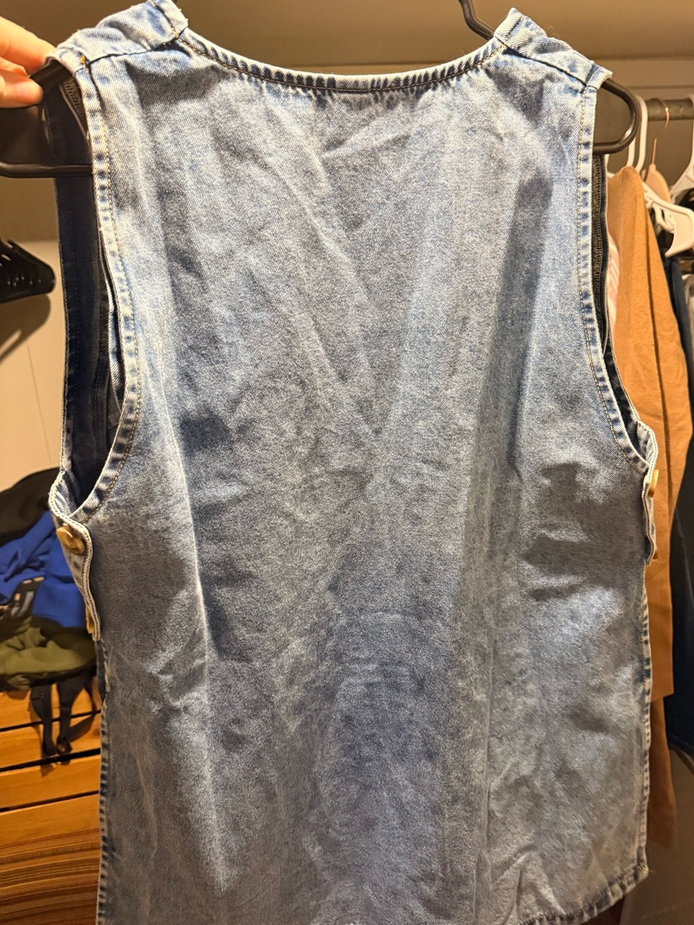 Commense NWT Side Slit Denim Vest & Drawstring Short - Picture 11 of 12